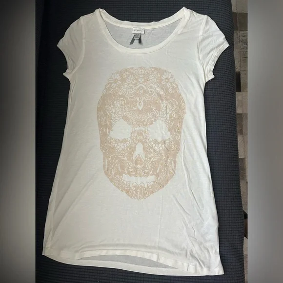Dynamite Skull Strass T-Shirt - Picture 3 of 5